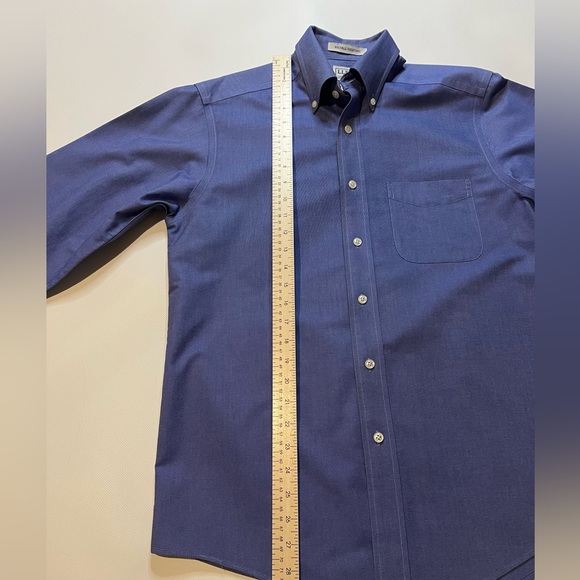 L.L Bean Men's Size 14 1/2 - 32 Traditional Fit Long Sleeve Button Down Shirt - Picture 9 of 11